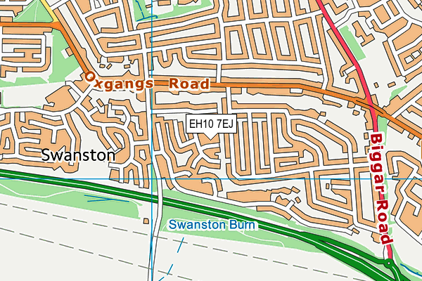 EH10 7EJ map - OS VectorMap District (Ordnance Survey) EH10 7EJ map - OS VectorMap District (Ordnance Survey)