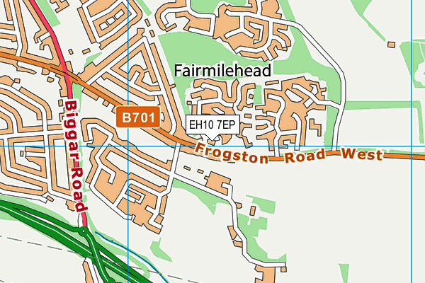 EH10 7EP map - OS VectorMap District (Ordnance Survey)