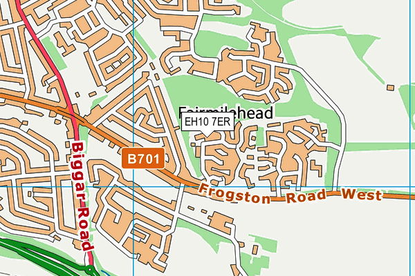 EH10 7ER map - OS VectorMap District (Ordnance Survey) EH10 7ER map - OS VectorMap District (Ordnance Survey)