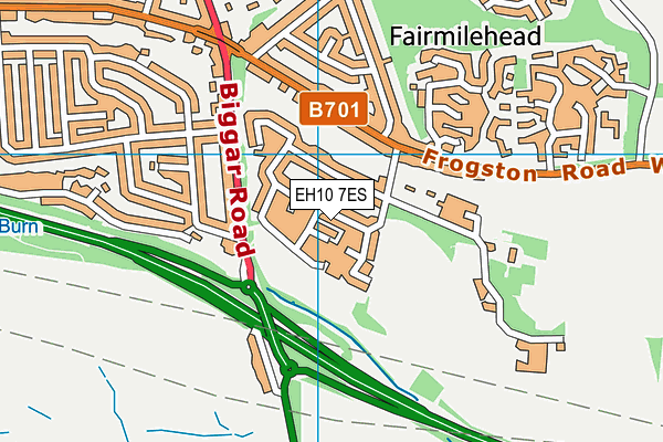 EH10 7ES map - OS VectorMap District (Ordnance Survey) EH10 7ES map - OS VectorMap District (Ordnance Survey)