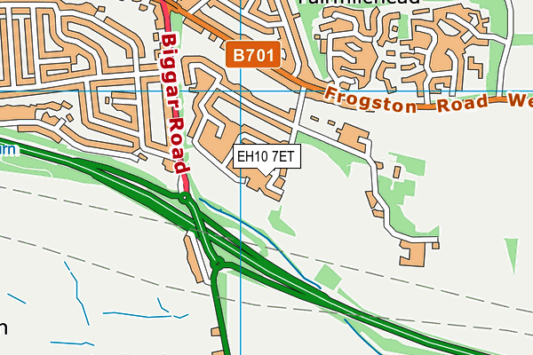 EH10 7ET map - OS VectorMap District (Ordnance Survey) EH10 7ET map - OS VectorMap District (Ordnance Survey)