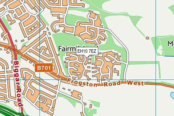 EH10 7EZ map - OS VectorMap District (Ordnance Survey) EH10 7EZ map - OS VectorMap District (Ordnance Survey)