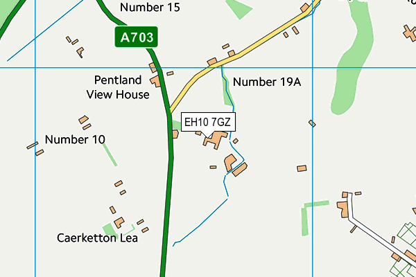 EH10 7GZ map - OS VectorMap District (Ordnance Survey) EH10 7GZ map - OS VectorMap District (Ordnance Survey)