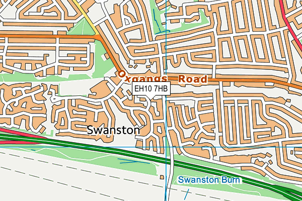 EH10 7HB map - OS VectorMap District (Ordnance Survey)