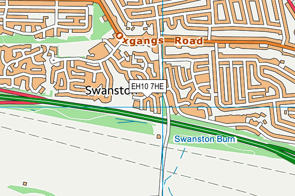 EH10 7HE map - OS VectorMap District (Ordnance Survey) EH10 7HE map - OS VectorMap District (Ordnance Survey)