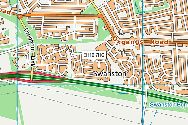 EH10 7HG map - OS VectorMap District (Ordnance Survey) EH10 7HG map - OS VectorMap District (Ordnance Survey)