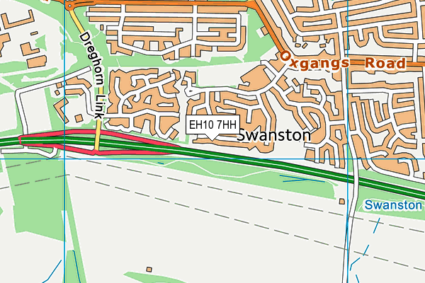 EH10 7HH map - OS VectorMap District (Ordnance Survey) EH10 7HH map - OS VectorMap District (Ordnance Survey)