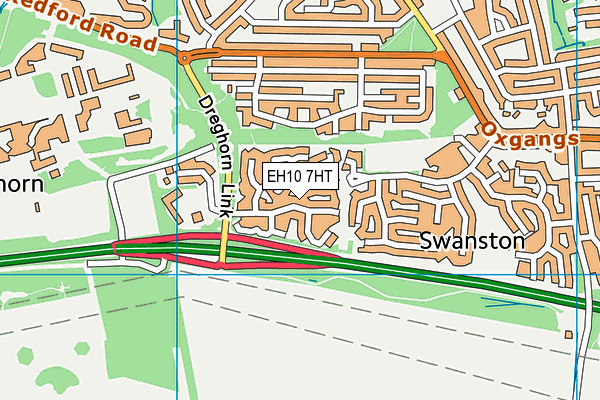 EH10 7HT map - OS VectorMap District (Ordnance Survey) EH10 7HT map - OS VectorMap District (Ordnance Survey)
