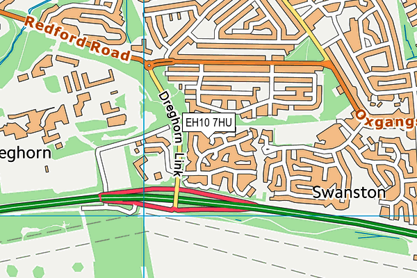 EH10 7HU map - OS VectorMap District (Ordnance Survey) EH10 7HU map - OS VectorMap District (Ordnance Survey)