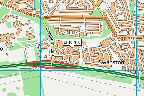 EH10 7HX map - OS VectorMap District (Ordnance Survey) EH10 7HX map - OS VectorMap District (Ordnance Survey)