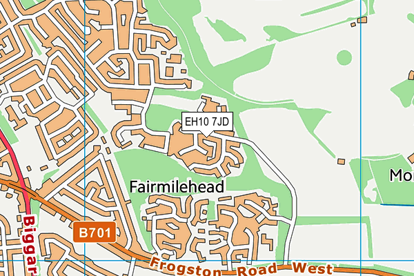 EH10 7JD map - OS VectorMap District (Ordnance Survey) EH10 7JD map - OS VectorMap District (Ordnance Survey)