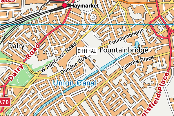 EH11 1AL map - OS VectorMap District (Ordnance Survey) EH11 1AL map - OS VectorMap District (Ordnance Survey)