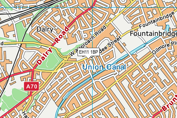 EH11 1BP map - OS VectorMap District (Ordnance Survey) EH11 1BP map - OS VectorMap District (Ordnance Survey)
