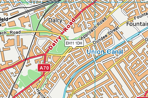 EH11 1DH map - OS VectorMap District (Ordnance Survey) EH11 1DH map - OS VectorMap District (Ordnance Survey)