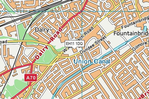 EH11 1DQ map - OS VectorMap District (Ordnance Survey) EH11 1DQ map - OS VectorMap District (Ordnance Survey)