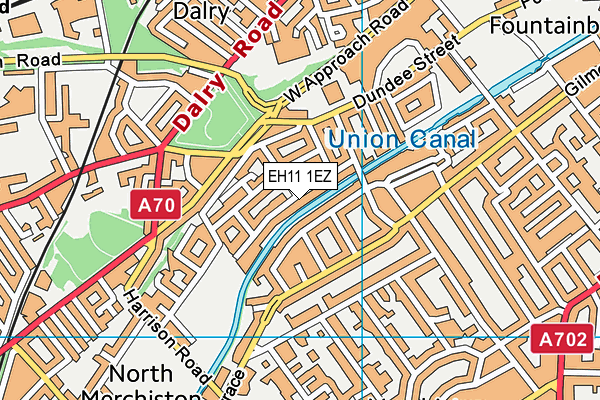 EH11 1EZ map - OS VectorMap District (Ordnance Survey) EH11 1EZ map - OS VectorMap District (Ordnance Survey)