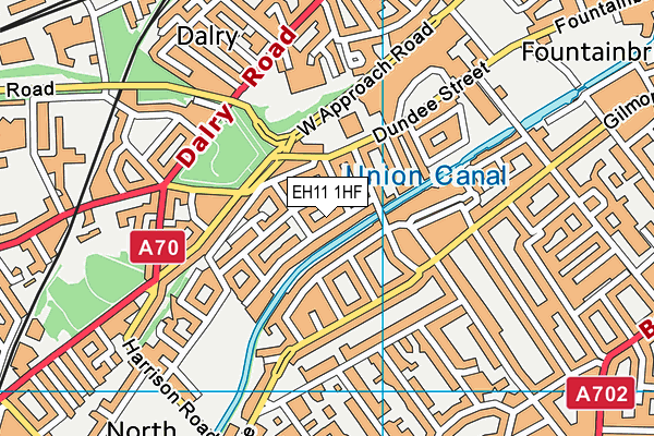 EH11 1HF map - OS VectorMap District (Ordnance Survey) EH11 1HF map - OS VectorMap District (Ordnance Survey)