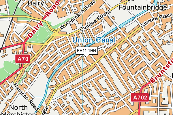 EH11 1HN map - OS VectorMap District (Ordnance Survey) EH11 1HN map - OS VectorMap District (Ordnance Survey)