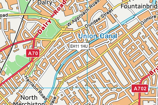 EH11 1HU map - OS VectorMap District (Ordnance Survey) EH11 1HU map - OS VectorMap District (Ordnance Survey)