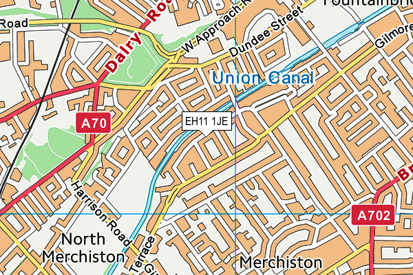 EH11 1JE map - OS VectorMap District (Ordnance Survey) EH11 1JE map - OS VectorMap District (Ordnance Survey)