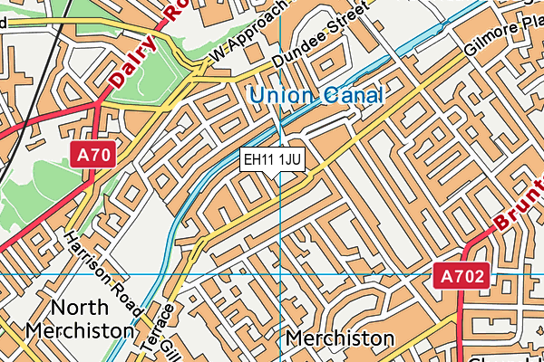 EH11 1JU map - OS VectorMap District (Ordnance Survey) EH11 1JU map - OS VectorMap District (Ordnance Survey)