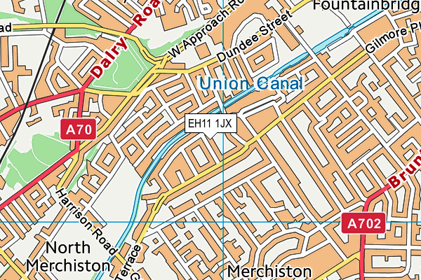 EH11 1JX map - OS VectorMap District (Ordnance Survey) EH11 1JX map - OS VectorMap District (Ordnance Survey)