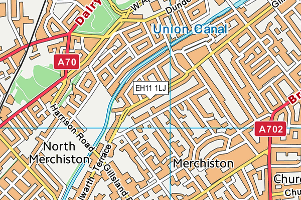 EH11 1LJ map - OS VectorMap District (Ordnance Survey)