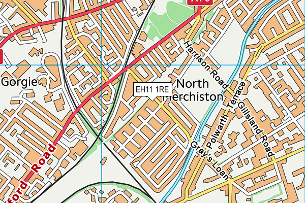 EH11 1RE map - OS VectorMap District (Ordnance Survey) EH11 1RE map - OS VectorMap District (Ordnance Survey)