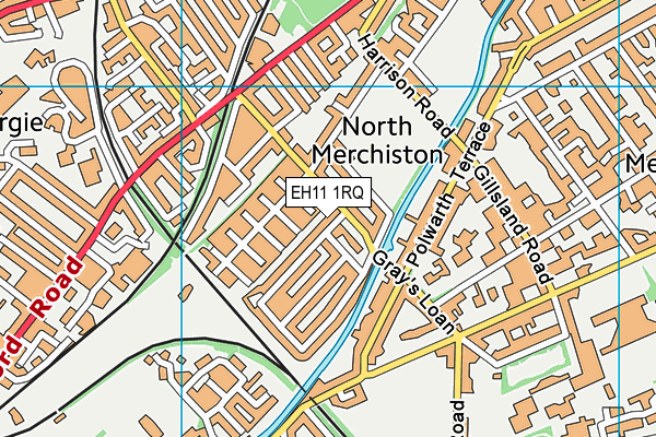 EH11 1RQ map - OS VectorMap District (Ordnance Survey) EH11 1RQ map - OS VectorMap District (Ordnance Survey)