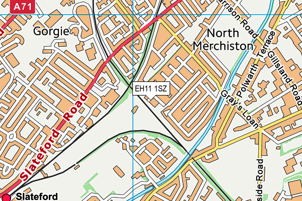 EH11 1SZ map - OS VectorMap District (Ordnance Survey) EH11 1SZ map - OS VectorMap District (Ordnance Survey)