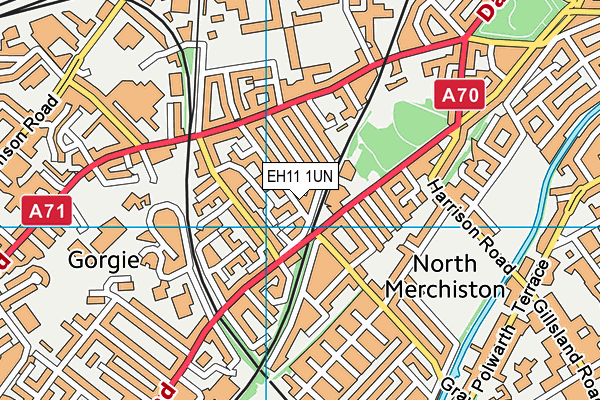 EH11 1UN map - OS VectorMap District (Ordnance Survey) EH11 1UN map - OS VectorMap District (Ordnance Survey)