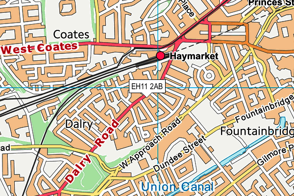 EH11 2AB map - OS VectorMap District (Ordnance Survey) EH11 2AB map - OS VectorMap District (Ordnance Survey)