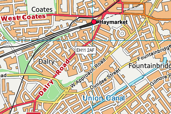 EH11 2AF map - OS VectorMap District (Ordnance Survey) EH11 2AF map - OS VectorMap District (Ordnance Survey)