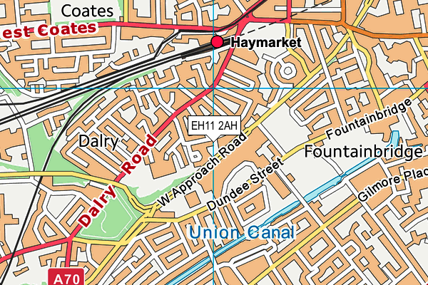 EH11 2AH map - OS VectorMap District (Ordnance Survey) EH11 2AH map - OS VectorMap District (Ordnance Survey)