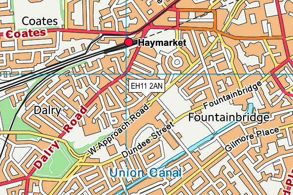 EH11 2AN map - OS VectorMap District (Ordnance Survey) EH11 2AN map - OS VectorMap District (Ordnance Survey)