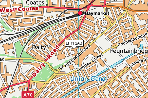 EH11 2AQ map - OS VectorMap District (Ordnance Survey) EH11 2AQ map - OS VectorMap District (Ordnance Survey)