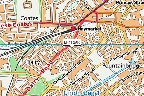 EH11 2AR map - OS VectorMap District (Ordnance Survey) EH11 2AR map - OS VectorMap District (Ordnance Survey)