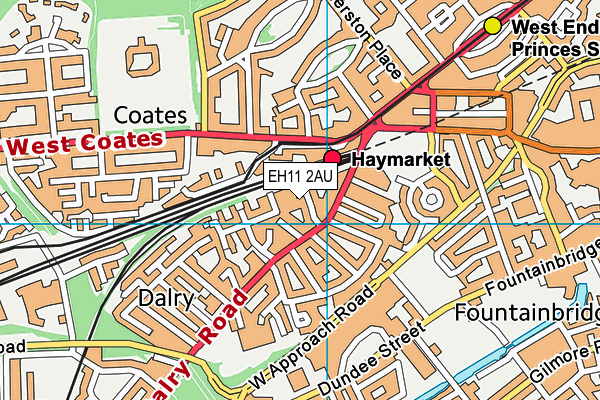 EH11 2AU map - OS VectorMap District (Ordnance Survey) EH11 2AU map - OS VectorMap District (Ordnance Survey)
