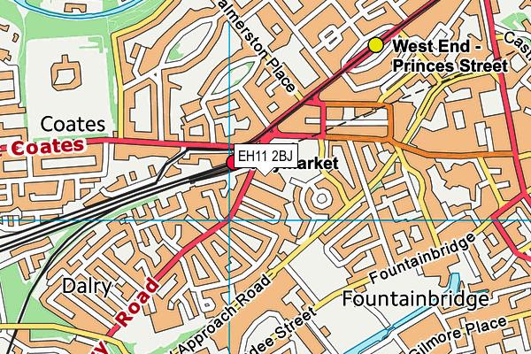 EH11 2BJ map - OS VectorMap District (Ordnance Survey) EH11 2BJ map - OS VectorMap District (Ordnance Survey)