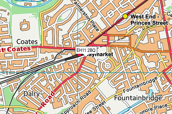EH11 2BQ map - OS VectorMap District (Ordnance Survey) EH11 2BQ map - OS VectorMap District (Ordnance Survey)