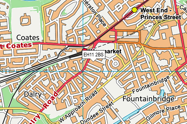 EH11 2BS map - OS VectorMap District (Ordnance Survey) EH11 2BS map - OS VectorMap District (Ordnance Survey)