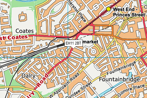 EH11 2BT map - OS VectorMap District (Ordnance Survey) EH11 2BT map - OS VectorMap District (Ordnance Survey)