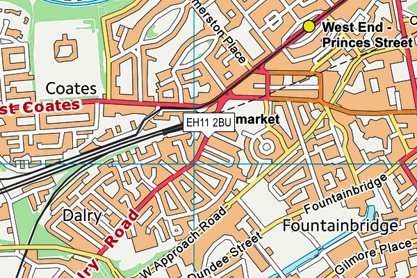 EH11 2BU map - OS VectorMap District (Ordnance Survey) EH11 2BU map - OS VectorMap District (Ordnance Survey)