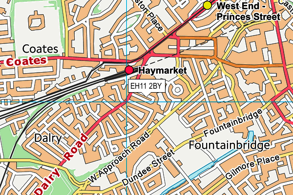 EH11 2BY map - OS VectorMap District (Ordnance Survey) EH11 2BY map - OS VectorMap District (Ordnance Survey)