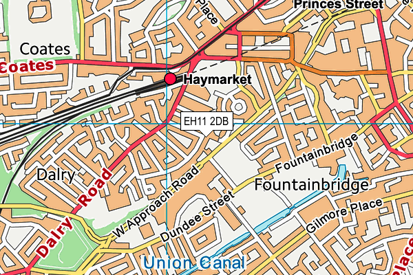 EH11 2DB map - OS VectorMap District (Ordnance Survey) EH11 2DB map - OS VectorMap District (Ordnance Survey)