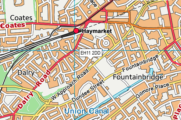 EH11 2DD map - OS VectorMap District (Ordnance Survey) EH11 2DD map - OS VectorMap District (Ordnance Survey)