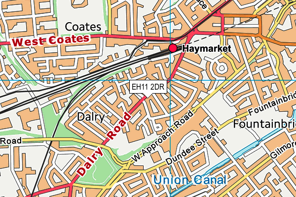 EH11 2DR map - OS VectorMap District (Ordnance Survey) EH11 2DR map - OS VectorMap District (Ordnance Survey)