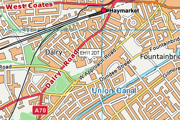 EH11 2DT map - OS VectorMap District (Ordnance Survey) EH11 2DT map - OS VectorMap District (Ordnance Survey)