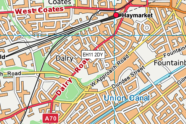 EH11 2DY map - OS VectorMap District (Ordnance Survey) EH11 2DY map - OS VectorMap District (Ordnance Survey)