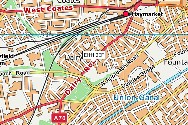 EH11 2EF map - OS VectorMap District (Ordnance Survey) EH11 2EF map - OS VectorMap District (Ordnance Survey)